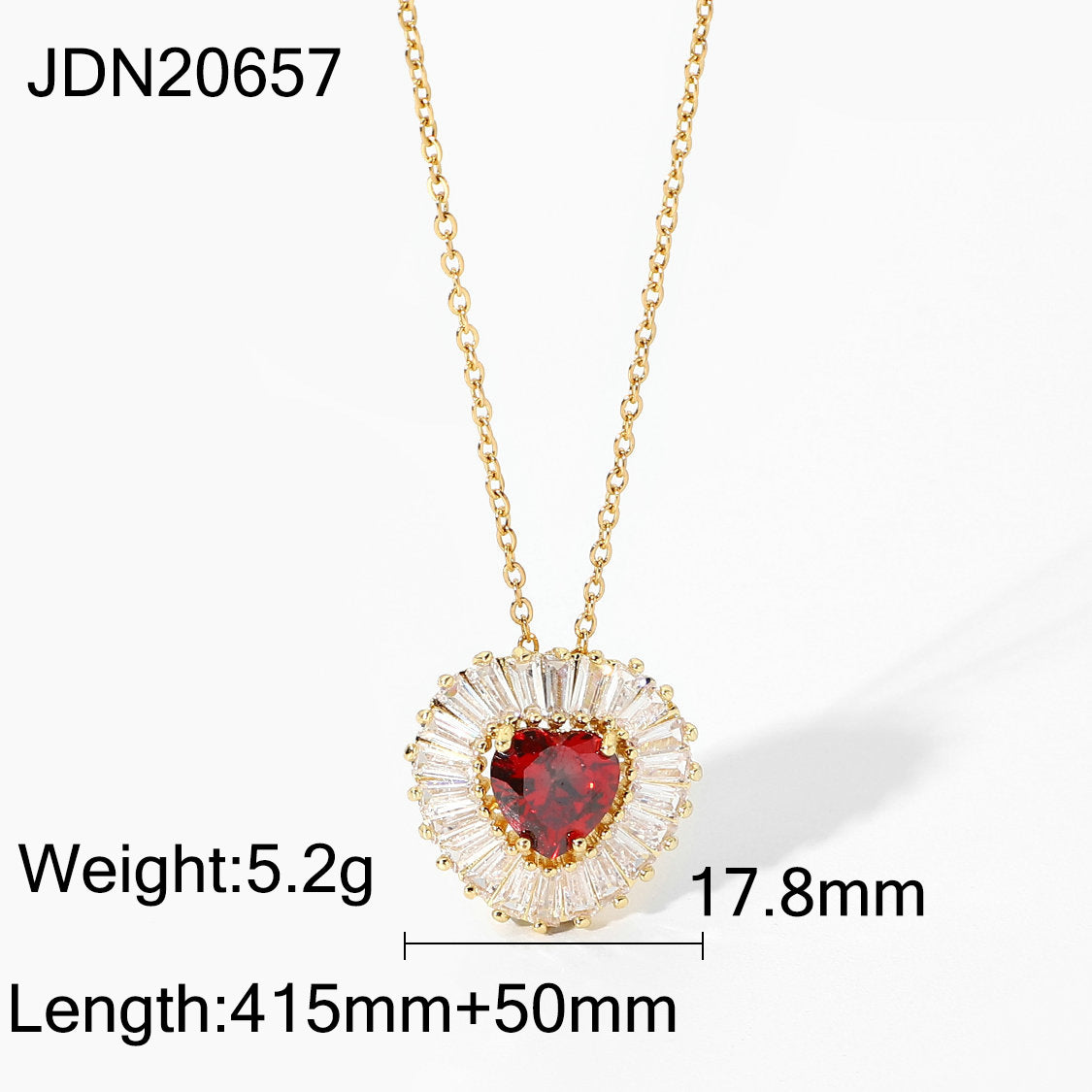 5pcs 18K Stainless Steel Chain White Microinset Zircon Encrusted Purple Square Zircon Pendant Necklace For Ladies