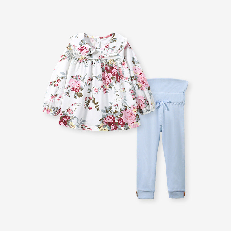 Autumn Long-Sleeved Girls' Suit Children's Suit Children's Two-Piece Set Of Foreign Trade Children's Wear