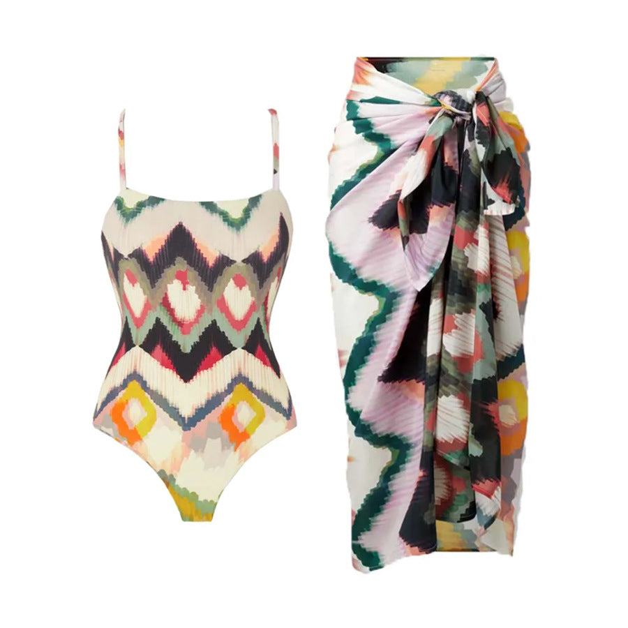 New Gradient Tie-Dye One-Piece Swimsuit For Women