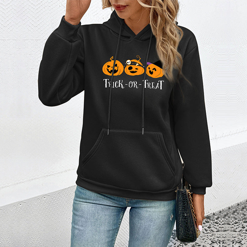 New Autumn New Women Halloween Printed Hoodie