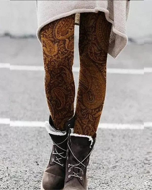 Christmas Personalized Printed Leggings Christmas Tree Sequin Printed Yoga Pants