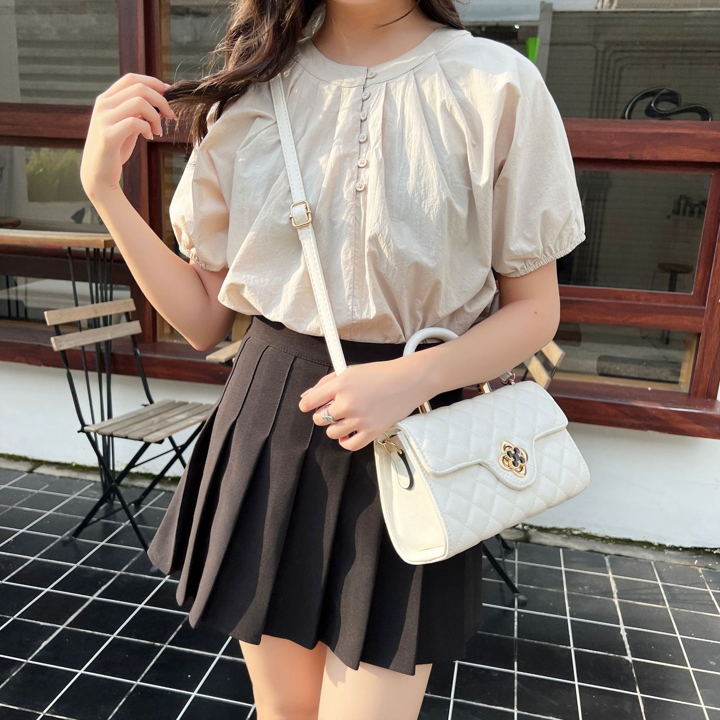 Crossbody Bag Female New Fashion Summer Ringer Chain Bag Shoulder Small Square Bag