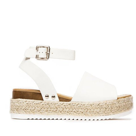 Large Size Summer Muffin Clasp Fish Mouth Sandals Side Empty Hemp Rope Braided Thick Sole Wedge Slippers