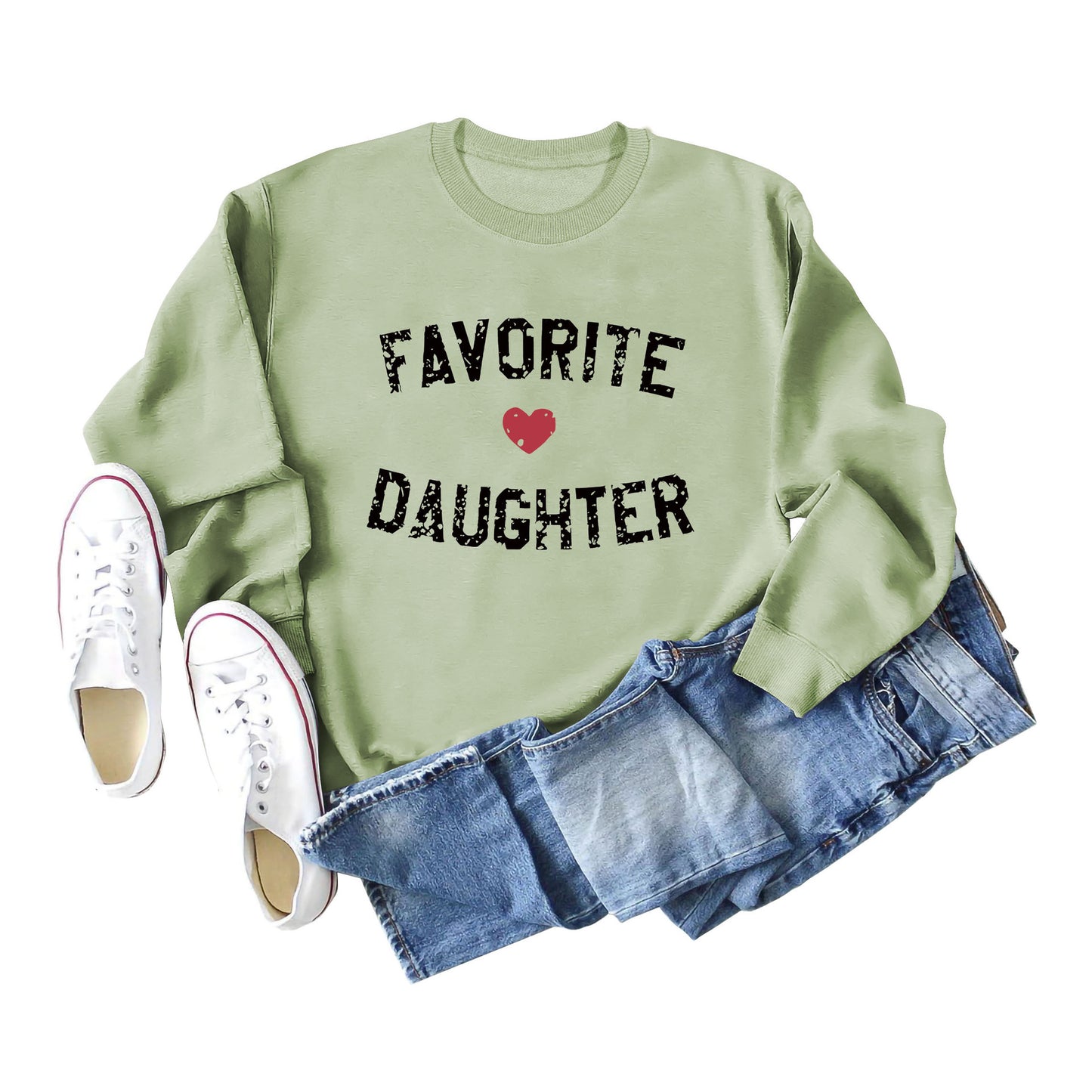 Favorite Daughter Letters Autumn And Winter Casual Clothing