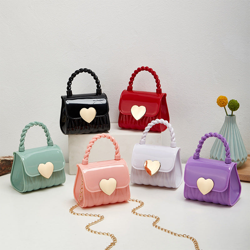 Bag Women New Women's Bag Love Jelly Bag Women's Handbag Single Shoulder Crossbody Bag Mini Bag