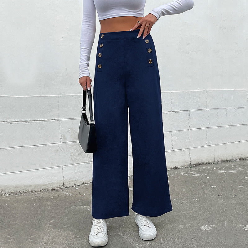 New Autumn New Women's Pants Slim Solid Color Casual Pants Women