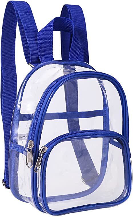 Mini Transparent Pvc Backpack Sundries Men'S And Women's Outdoor Fitness Sports Backpack Portable Travel Handbag