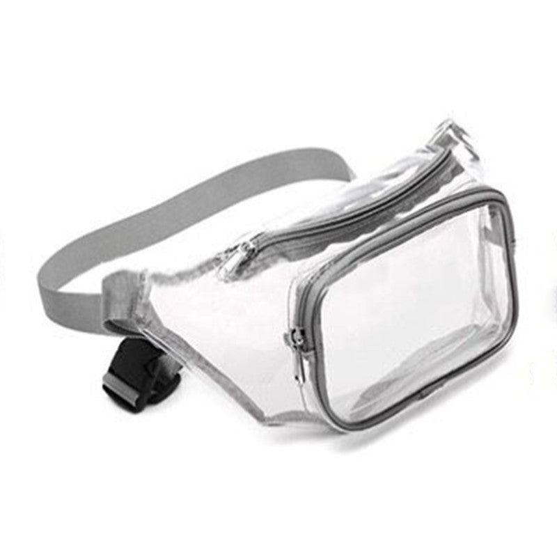 Transparent Pvc Makeup Outer Fashion Fitness Waist Pack Waterproof And Dustproof Leisure Sports Portable Travel Storage Bag