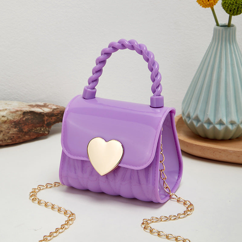 Bag Women New Women's Bag Love Jelly Bag Women's Handbag Single Shoulder Crossbody Bag Mini Bag