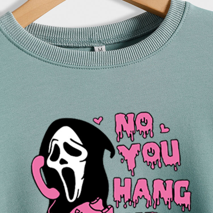 No You Hang Up Women's Round Neck Autumn/Winter Casual Long-Sleeved Ebay Fashion Hoodie