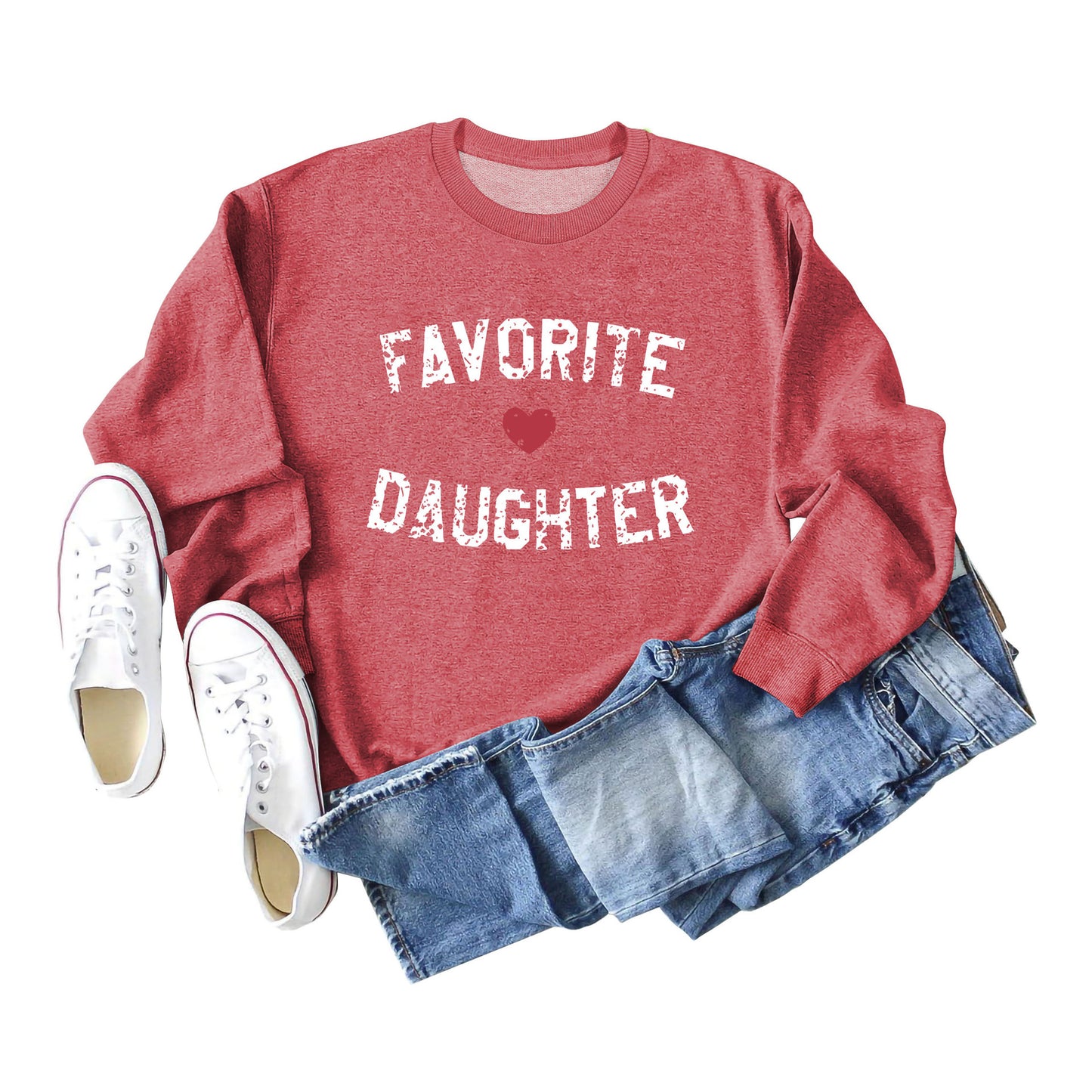 Favorite Daughter Letters Autumn And Winter Casual Clothing