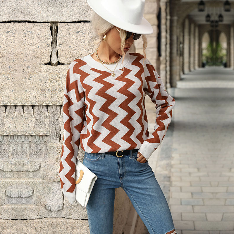 Autumn & Winter New Casual Loose Long-Sleeved Sweater for Fashionable Women's Wear