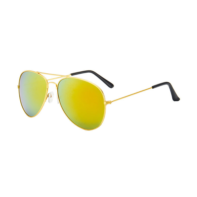 5 pairs New Brilliant Sunglasses Full Color Pilot Goggles Metal Sunglasses Sunglasses Stall