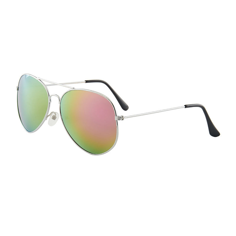 5 pairs New Brilliant Sunglasses Full Color Pilot Goggles Metal Sunglasses Sunglasses Stall