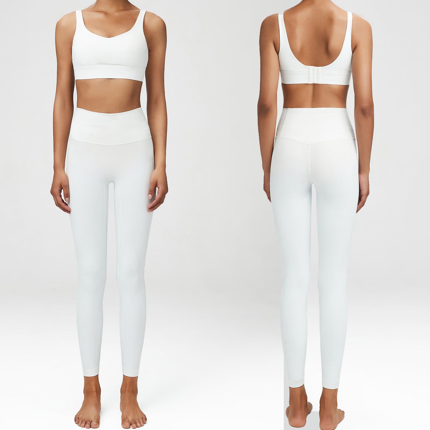 Back Killer Series Large Size Laika Yoga Suit Women Sports Fitness Clothes Two-Piece Set