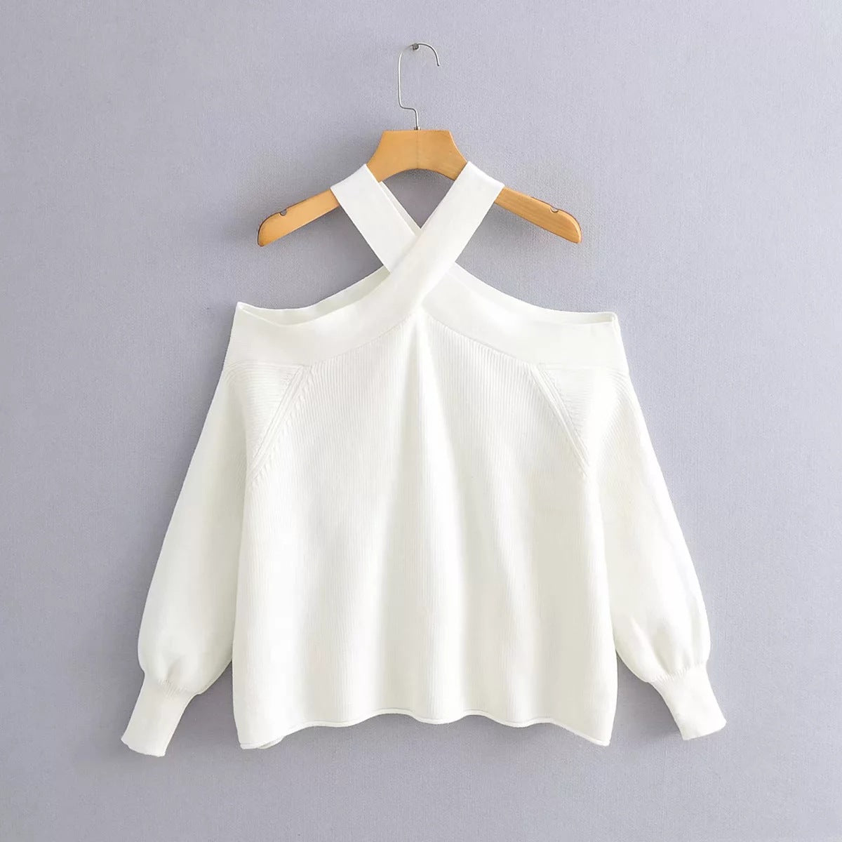 Women's Autumn And Winter New Off-The-Shoulder Sexy Loose Sweater Pullover Sweater Woman