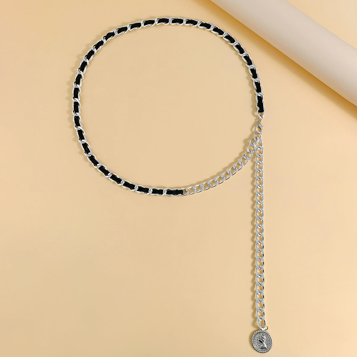 Retro Sexy Fashion Multi-Layer Body Chain Personality Geometric Portrait Chain Flannel Waist Chain