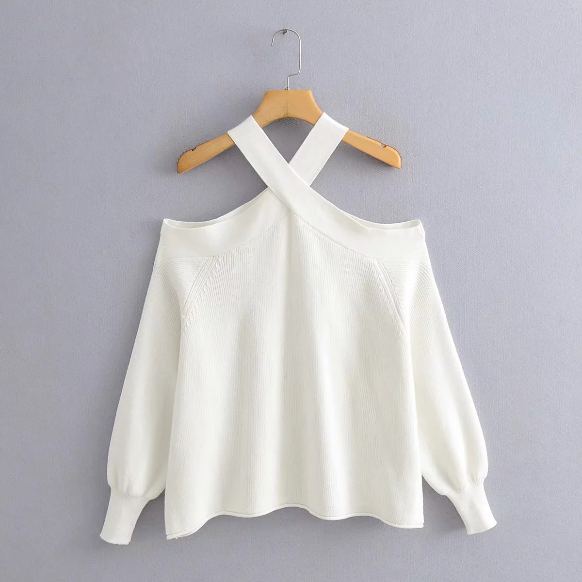 Women's Autumn And Winter New Off-The-Shoulder Sexy Loose Sweater Pullover Sweater Woman