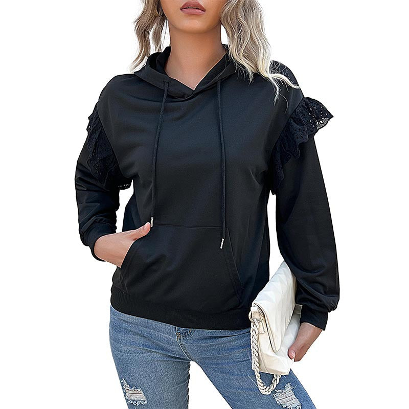 New Autumn And Winter New Women's Clothing Long Sleeve Solid Color Hoodie Women
