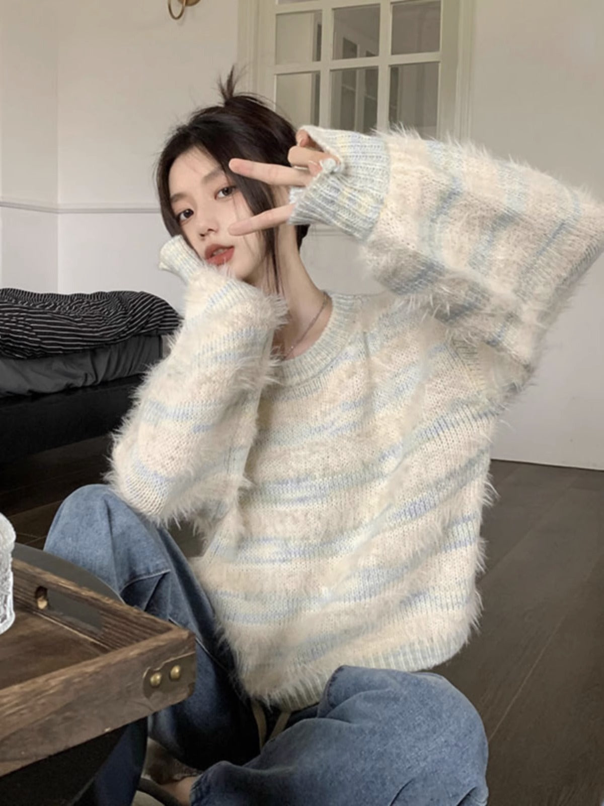 Soft Waxy Sweater Day Lazy Retro Thick Knitwear Chic Early Spring Coat Female Spring Autumn New Women's Wear