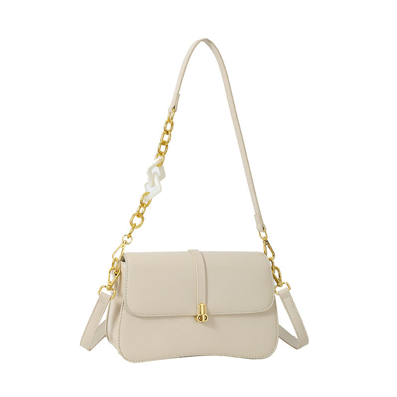 Niche Light Luxury Saddle Bag Female New Fashion All-Matching Female Bag Senior Single Shoulder Armpit Crossbody Bag