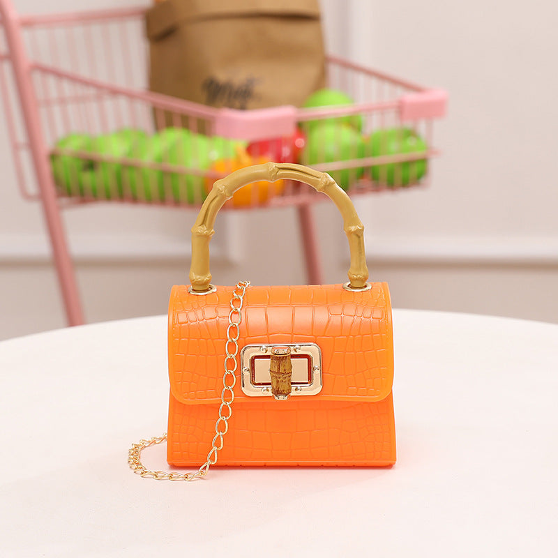 Bag Niche Design Crocodile Jelly Bag Bamboo Bag Women's Crossbody Bag Fashion Chain Bag Bamboo Bag