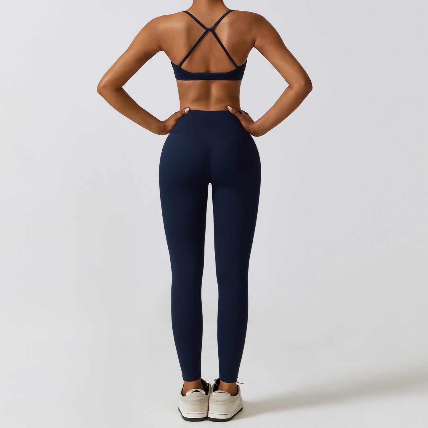 Autumn And Winter Tight Yoga Clothing Naked Sense Quick Drying Sports Set Slim Fitness Clothing Three Sets