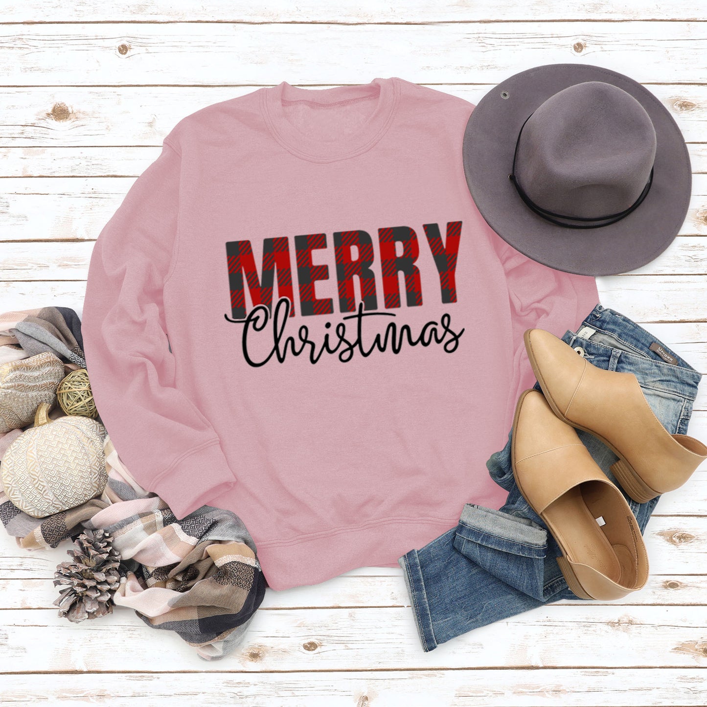 Merry Christmas Fashion Letters Autumn Winter Long Sleeve Ebay Women's Hoodie