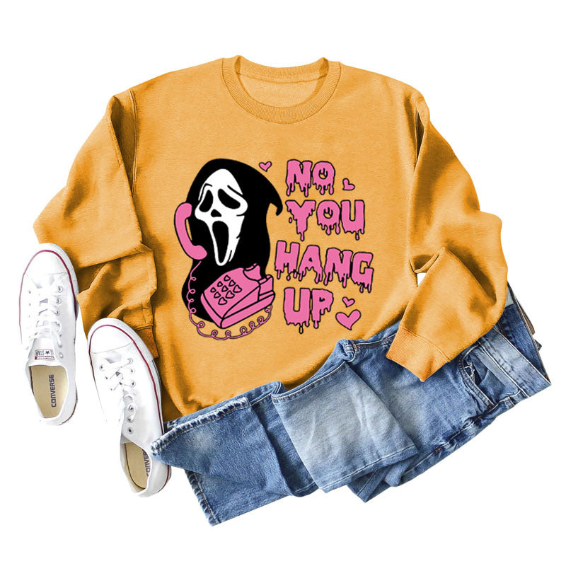 No You Hang Up Women's Round Neck Autumn/Winter Casual Long-Sleeved Ebay Fashion Hoodie