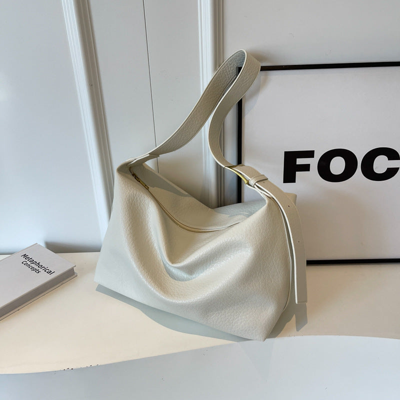 Niche Large Capacity Commuter Bag Female New Fashion Vintage Tote Bag With A Single Shoulder Crossbody Bag