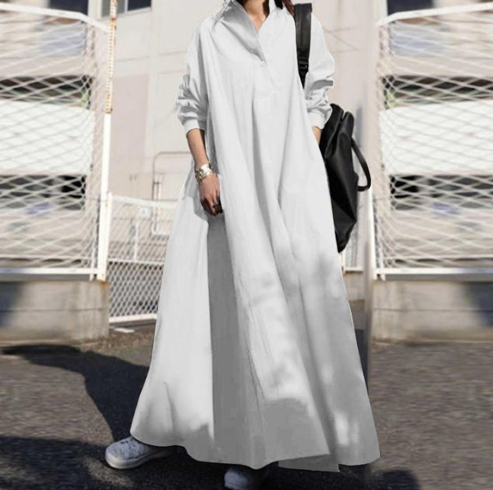 Women's Autumn And Winter New Skirt Japanese Vintage Full-Length Dress A Hair
