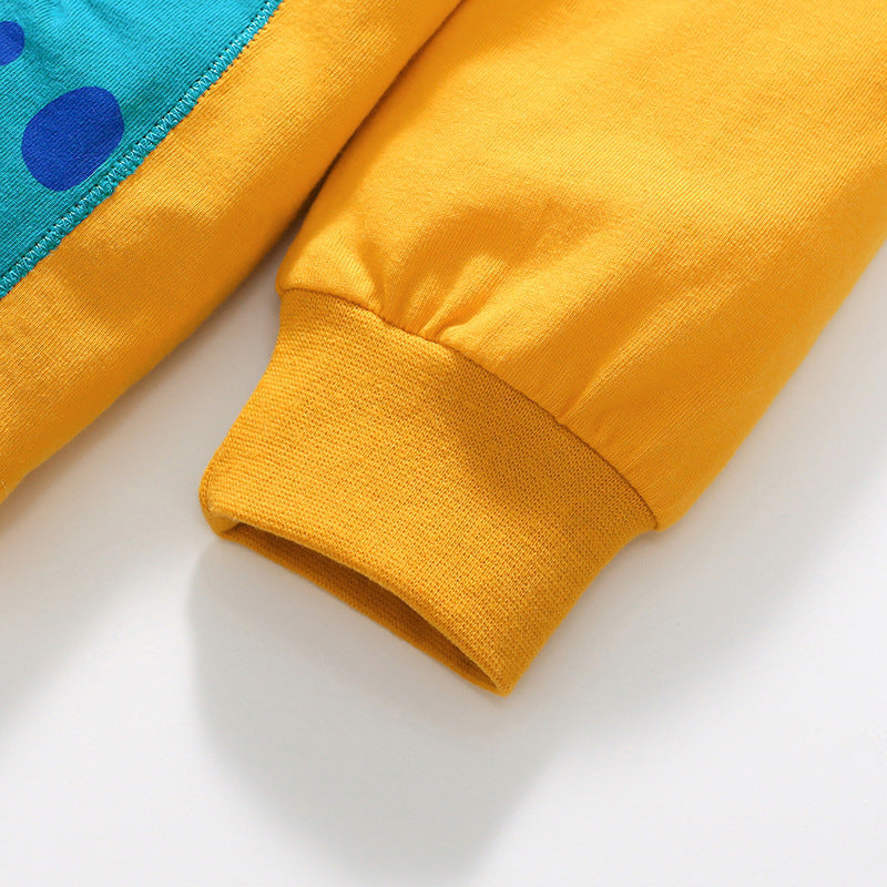 Long Sleeve Children's T-Shirt Cute Children's Top Pure Cotton Children's Autumn Children's T-Shirt