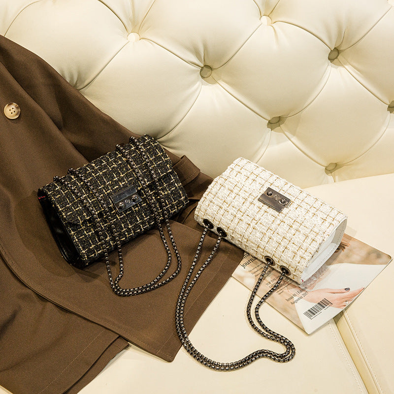 New Women's Small Fragrance Chain Crossbody Bag Small Hand Bag Temperament All Fashion Shoulder Bag