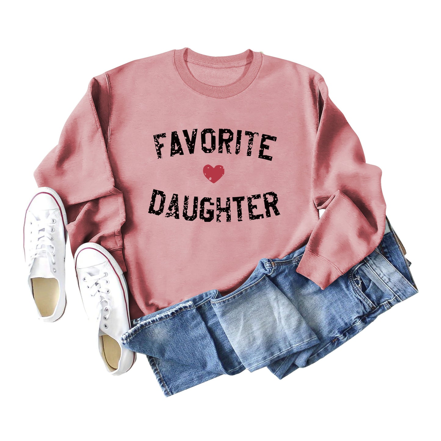 Favorite Daughter Letters Autumn And Winter Casual Clothing
