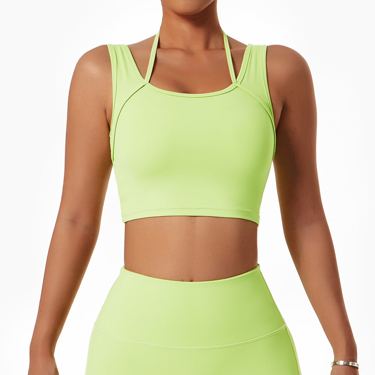 Cloud Sense Quick Drying Naked Fitness Vest Top Yoga Bra Shock-Proof Tight Back Running Underwear