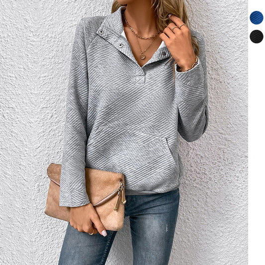 Fashion Women's New Long Sleeve Solid Color Hoodie Autumn And Winter