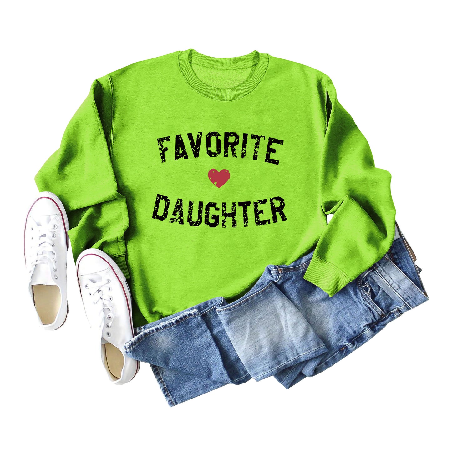 Favorite Daughter Letters Autumn And Winter Casual Clothing