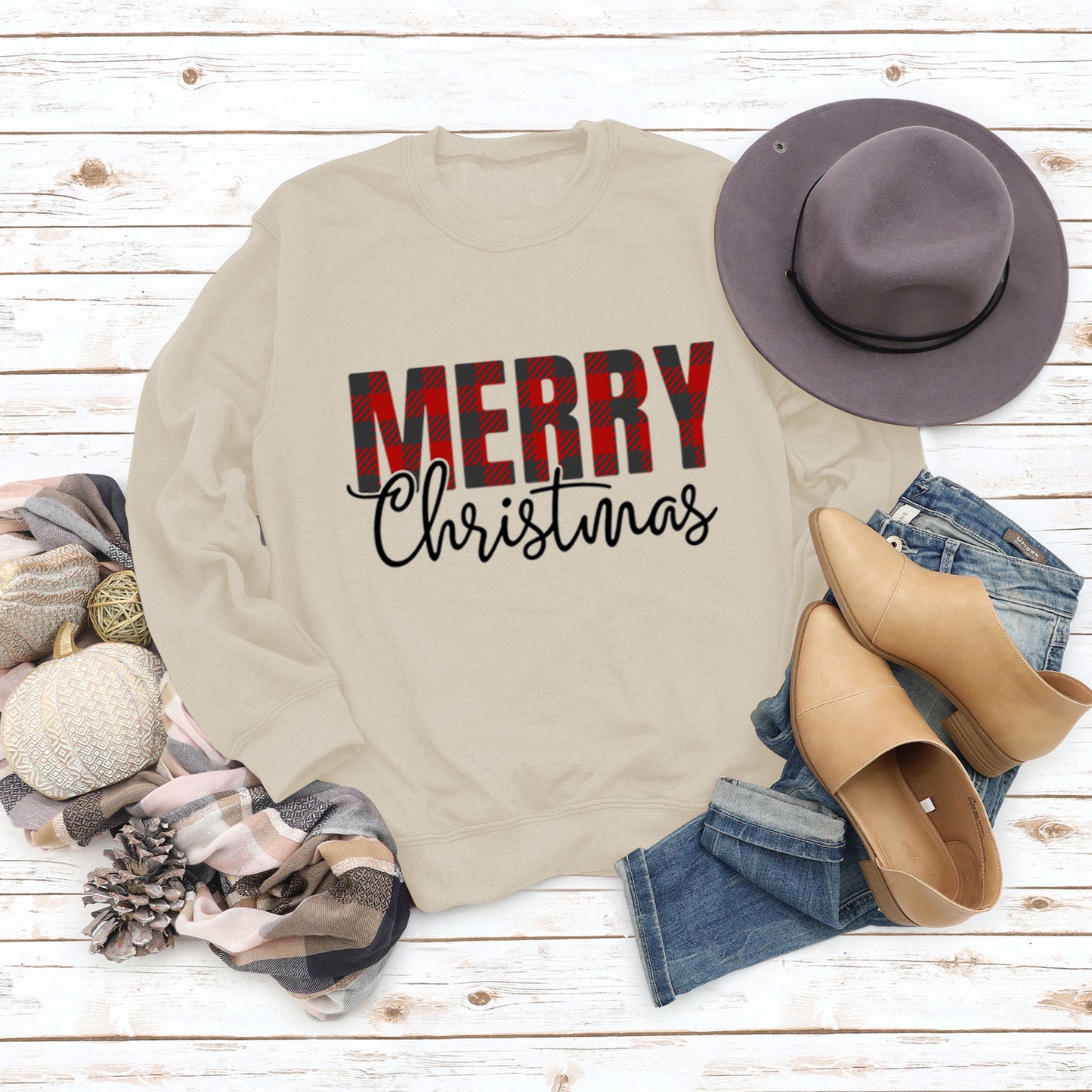 Merry Christmas Fashion Letters Autumn Winter Long Sleeve Ebay Women's Hoodie