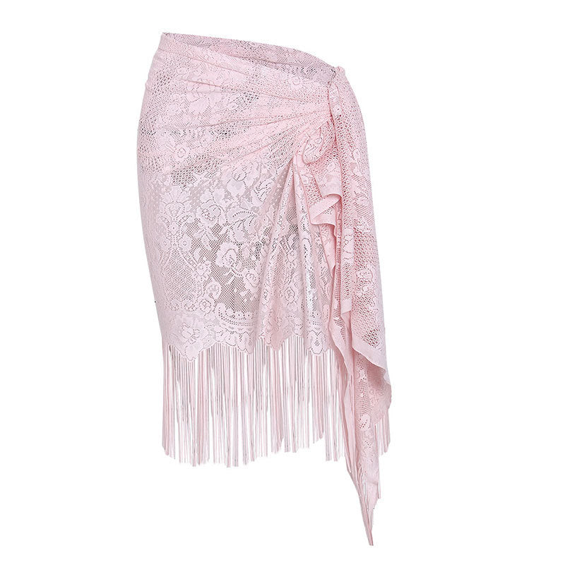 Swimwear New Beach Cover-Up Tassels Sexy Cover-Up Swimwear Beach Sun-Protective Clothing