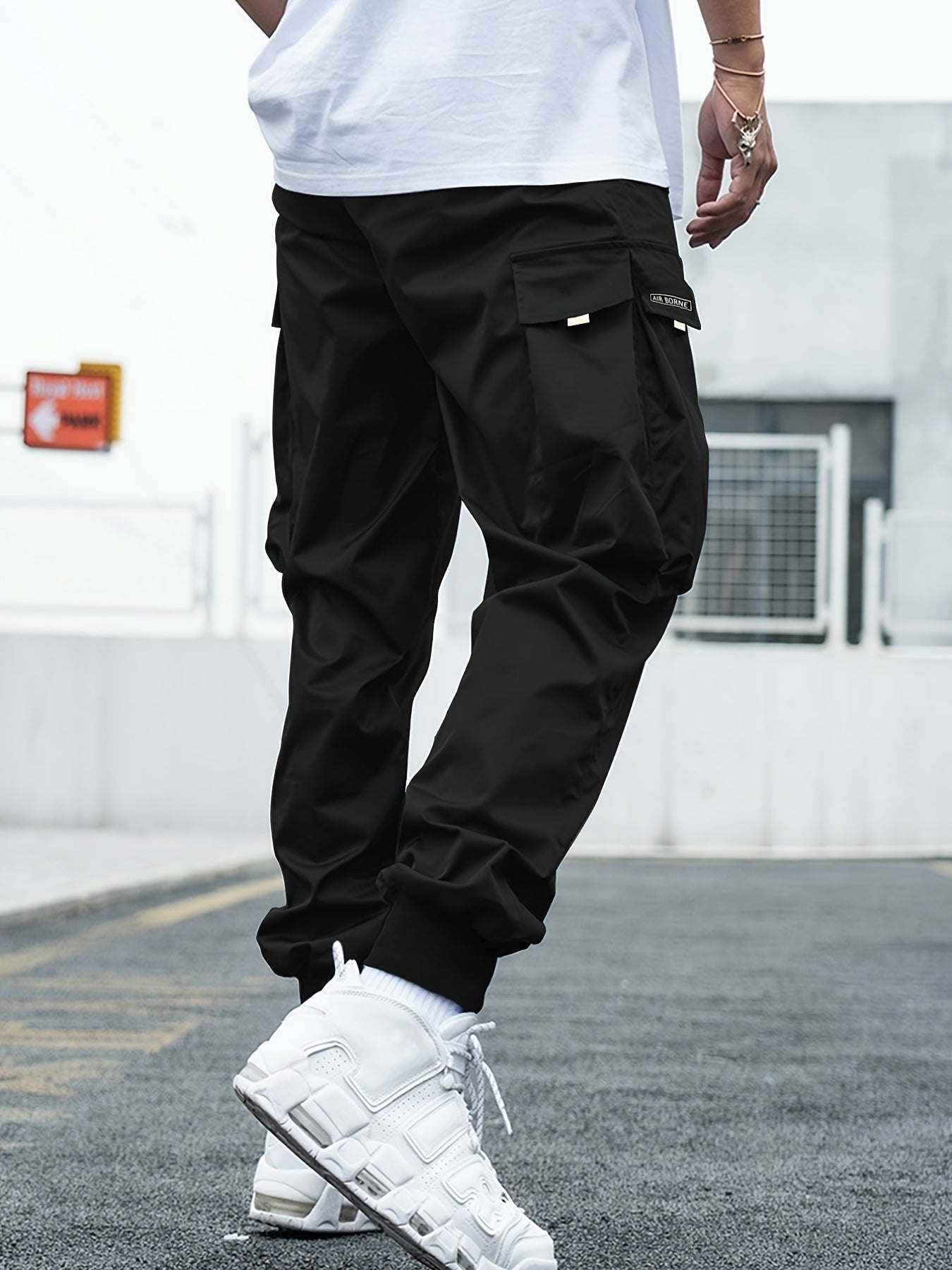 Large Size Overalls Spring Japanese Fashion Men's Casual Pants Multi-Pocket Youth Trend Loose Bundle Feet