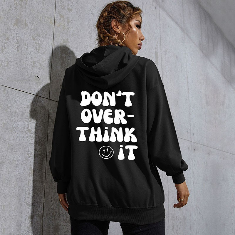 New Autumn And Winter Leisure Sports Fashion Hoodie Southeast Asia Women's Letter Printed Hoodie