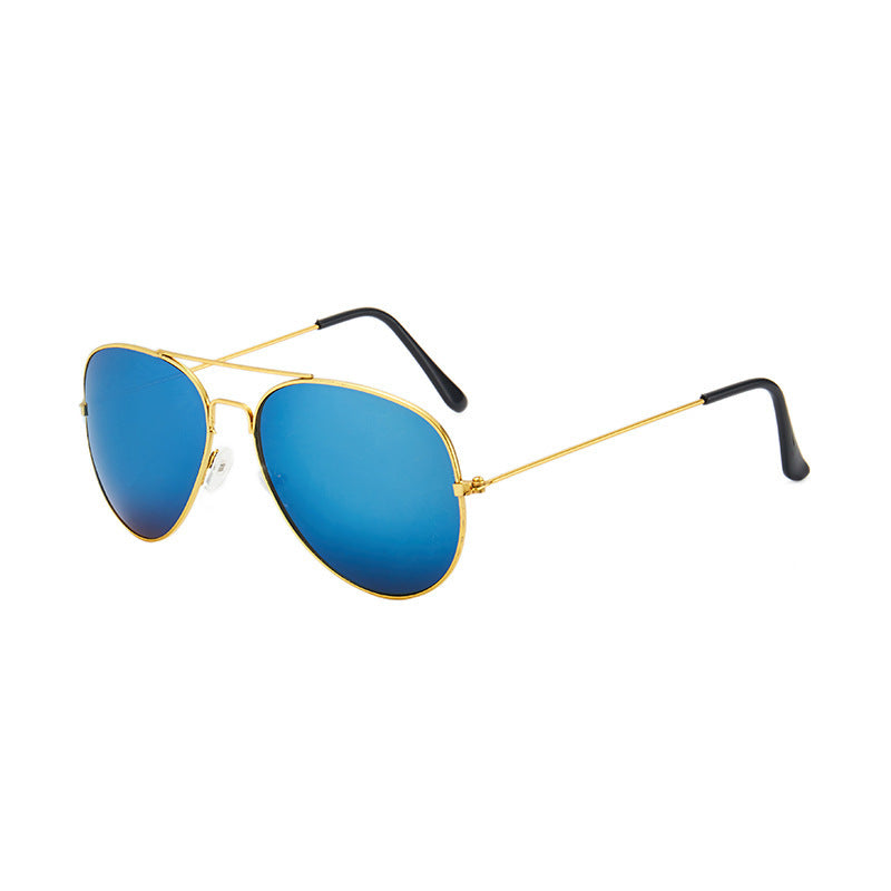 5 pairs New Brilliant Sunglasses Full Color Pilot Goggles Metal Sunglasses Sunglasses Stall
