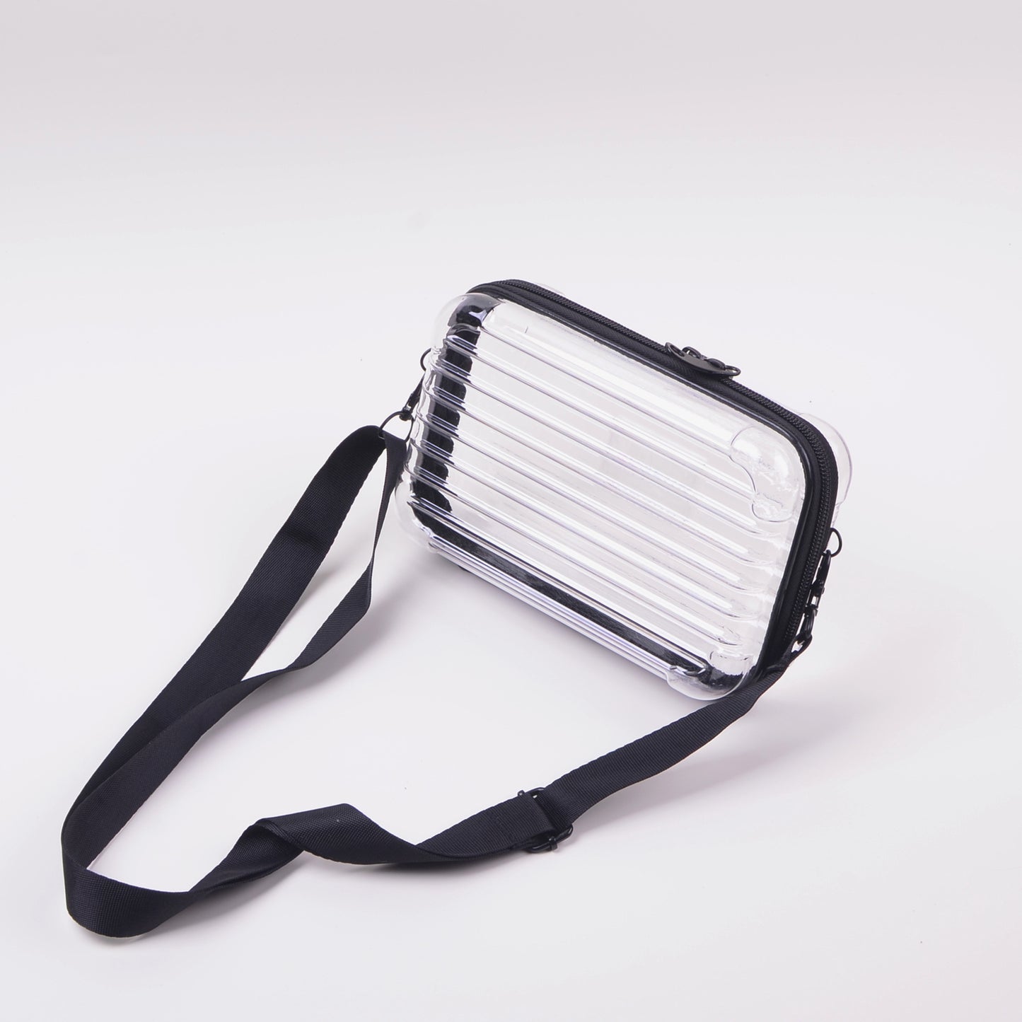 Transparent Crossbody Bag New No-Security Jelly Bag Women's Hard Shell Mobile Phone Bag Waterproof Small Square Bag Box Bag