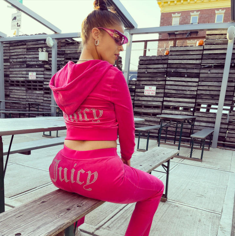 Women's Cashmere Hoodie Two-Piece Set Of Female