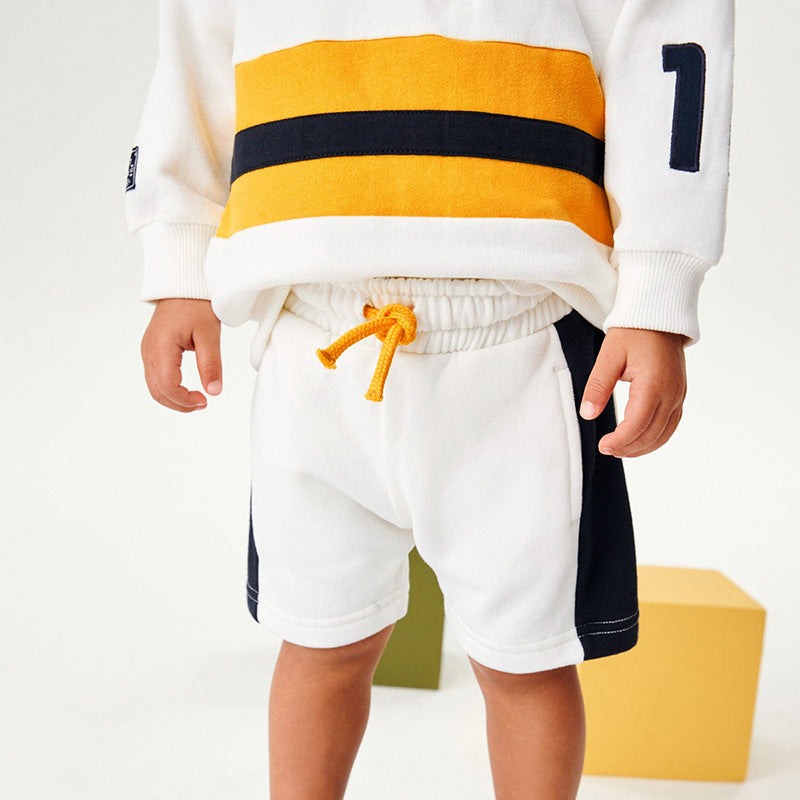 Boys Hoodie Set Autumn Cotton Long-Sleeved Children's Two-Piece Set For Children