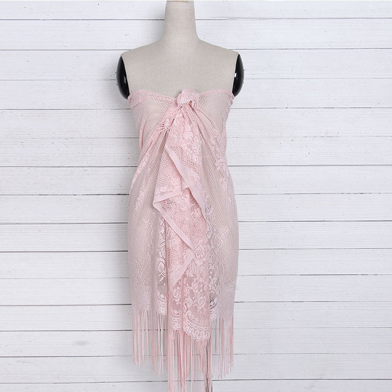 Swimwear New Beach Cover-Up Tassels Sexy Cover-Up Swimwear Beach Sun-Protective Clothing