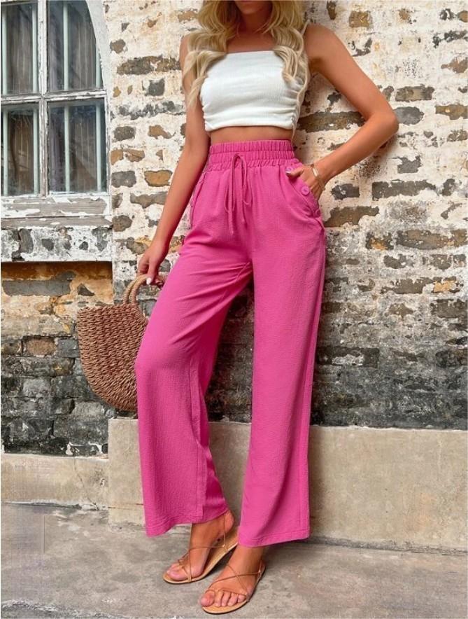 Autumn And Winter Women's New Casual Pants Elastic High-Waisted Slacks Women