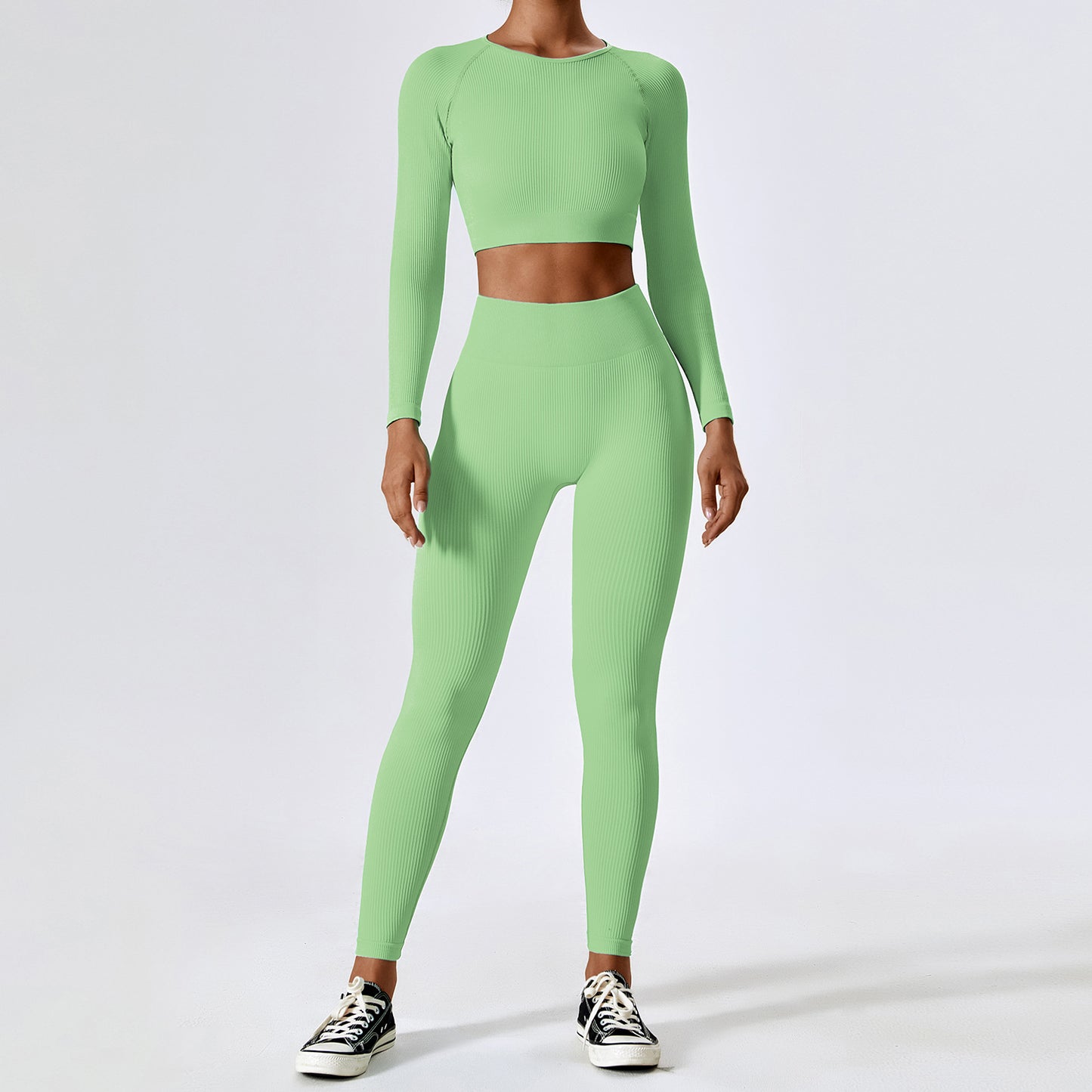 Seamless Yoga Wear Set Running Tight Sports Set Women's Quick Dry High Waist Fitness Wear
