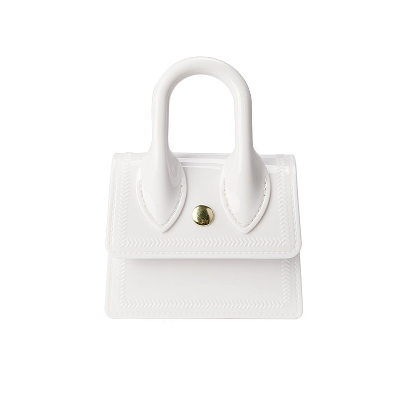 Summer New Portable Jelly Bag Mini Mouth Red Envelope Pvc Chain Bag Women's Crossbody Bag Women's Shoulder Bag