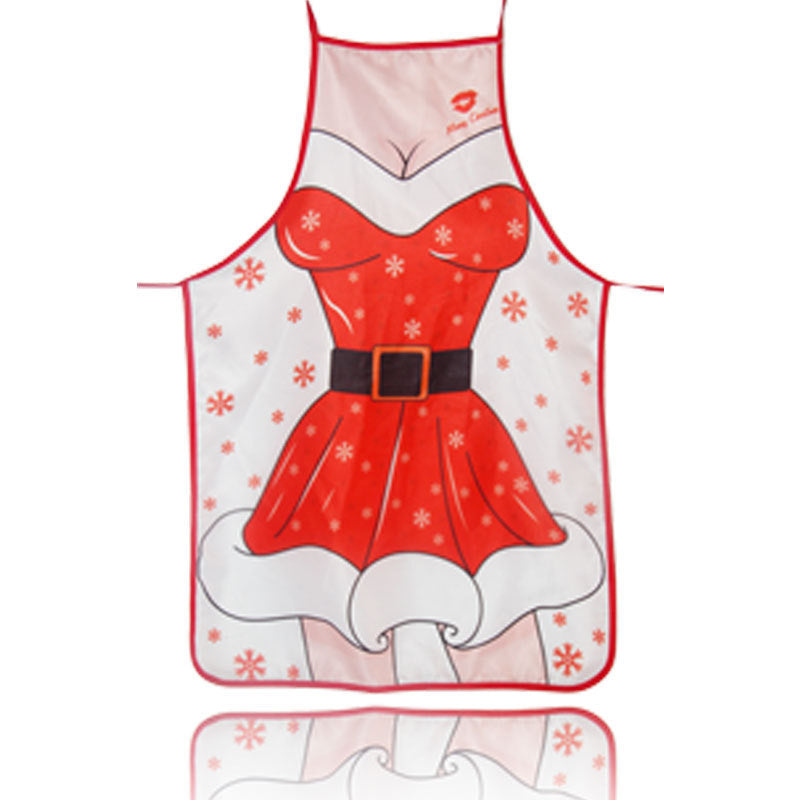 Christmas Apron Decoration Cloth Color Printing Decoration Cartoon Waist Animation Christmas Dress